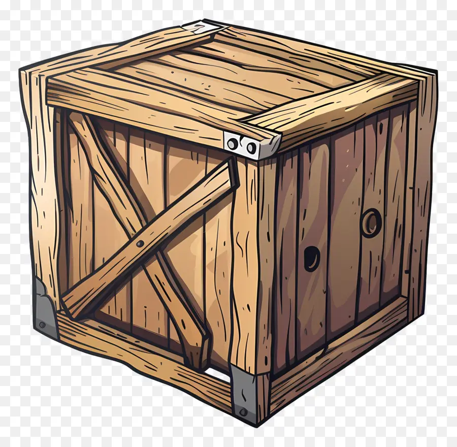 Boîte En Bois De Fret，Caisse En Bois PNG