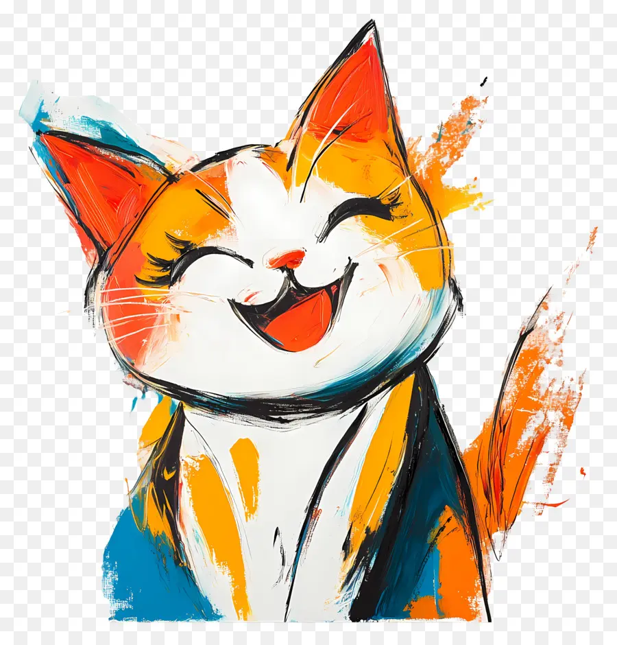 Heureux，Chat Souriant PNG