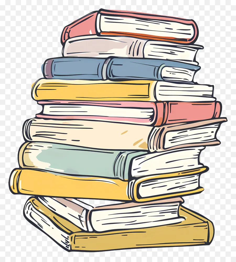 Lot De Livres，Pile De Livres PNG