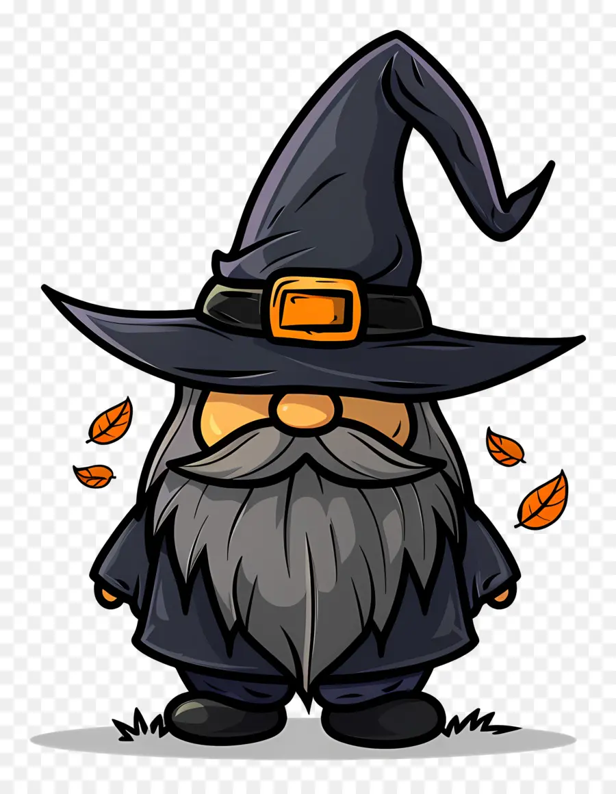 Gnome D'halloween，Magicien PNG