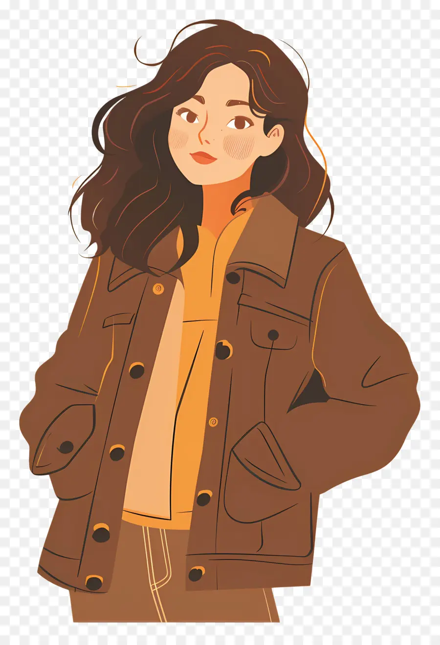 Femme En Veste，Veste PNG