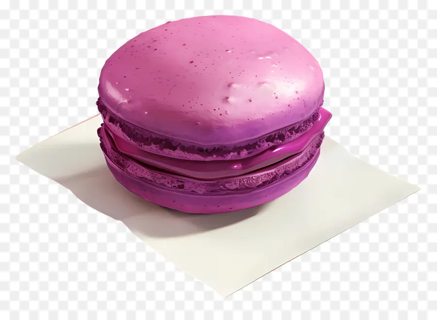 Macaron Au Cassis，Macarons Violets PNG