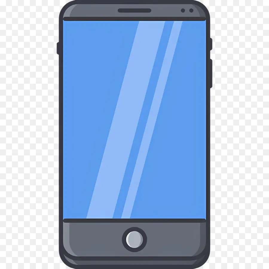 Téléphone Intelligent，Smartphone Bleu PNG