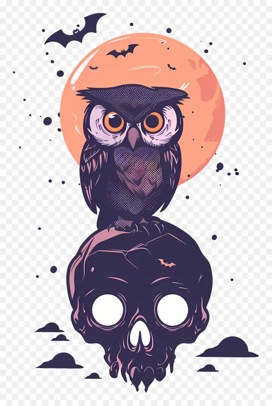 Chouette D'halloween，Hibou PNG