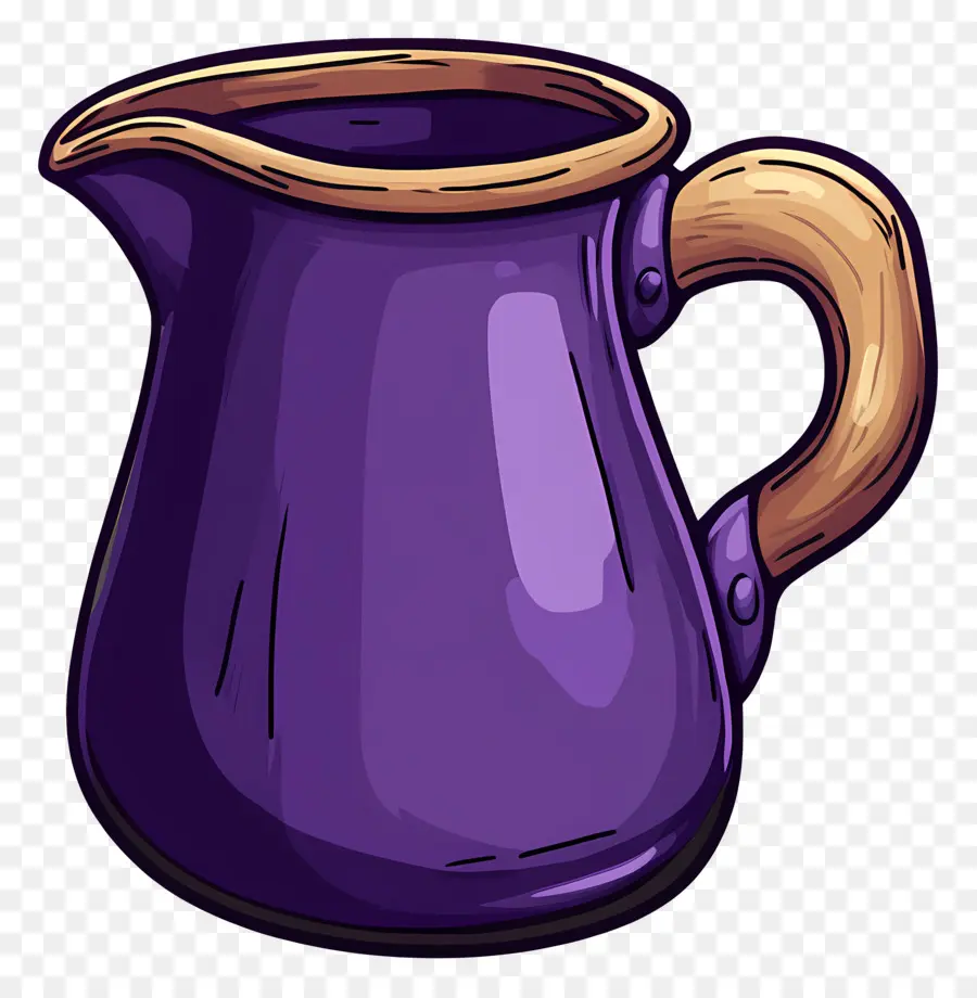 Pot à Lait，Pichet Violet PNG