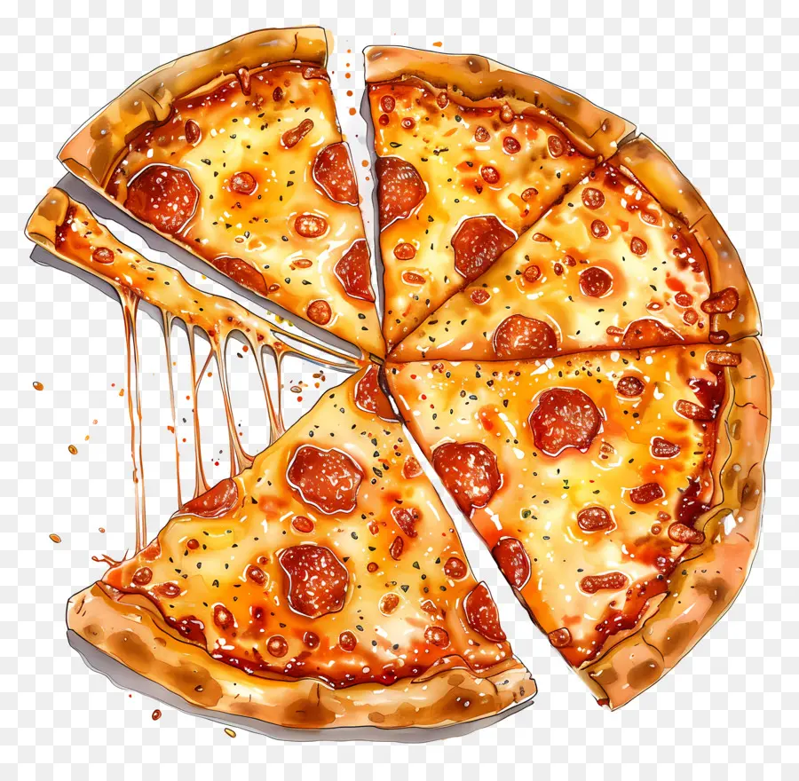 Pizza Au Fromage，Pizza PNG