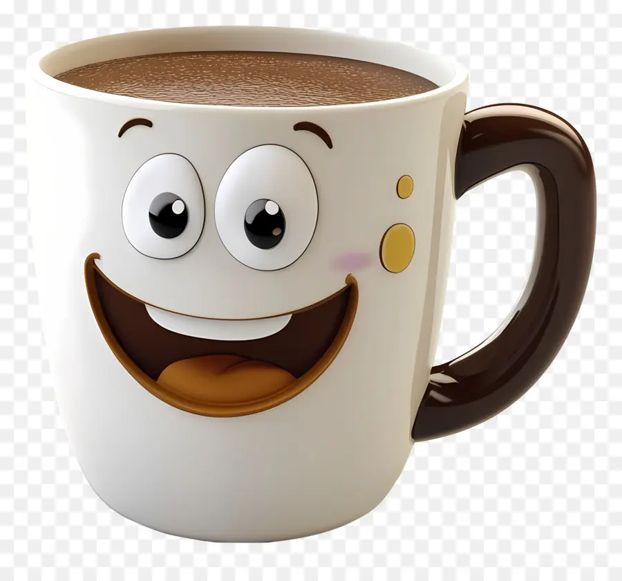 Café Animé，Tasse à Café Heureuse PNG