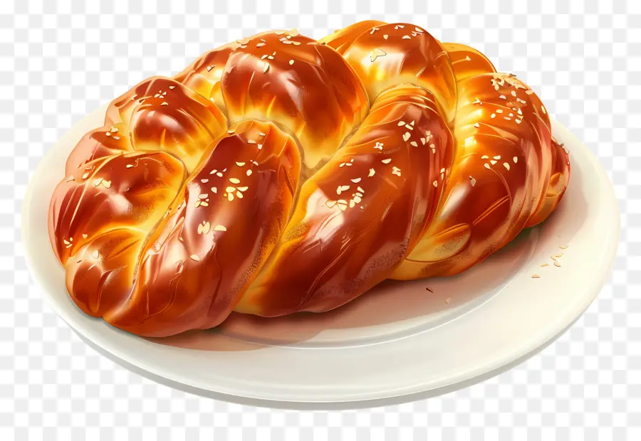 Pain Challah，Croissant PNG