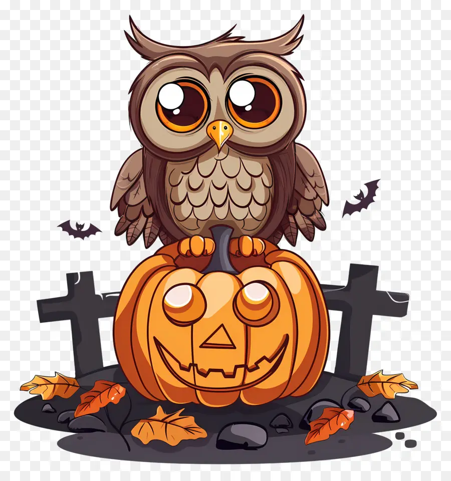 Chouette D'halloween，Hibou PNG