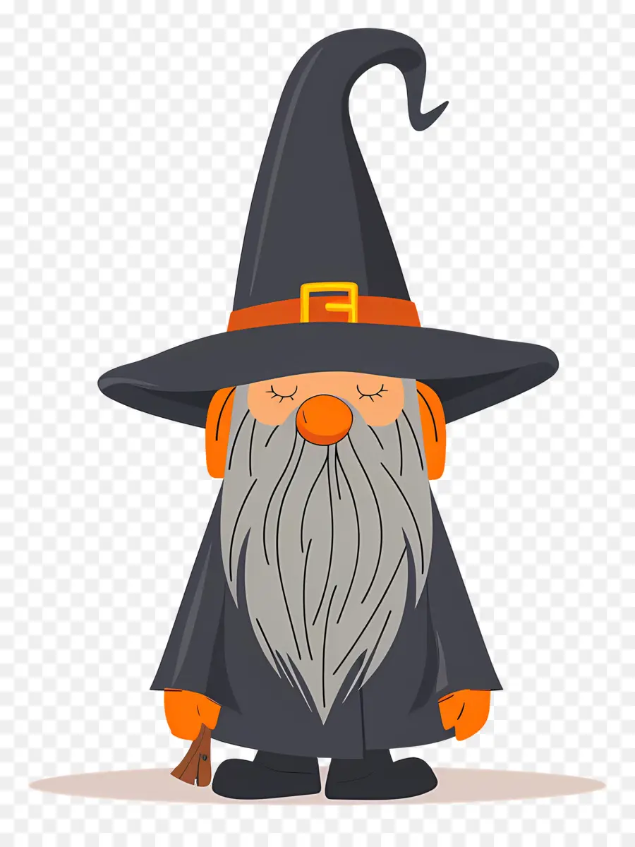 Gnome D'halloween，Magicien PNG