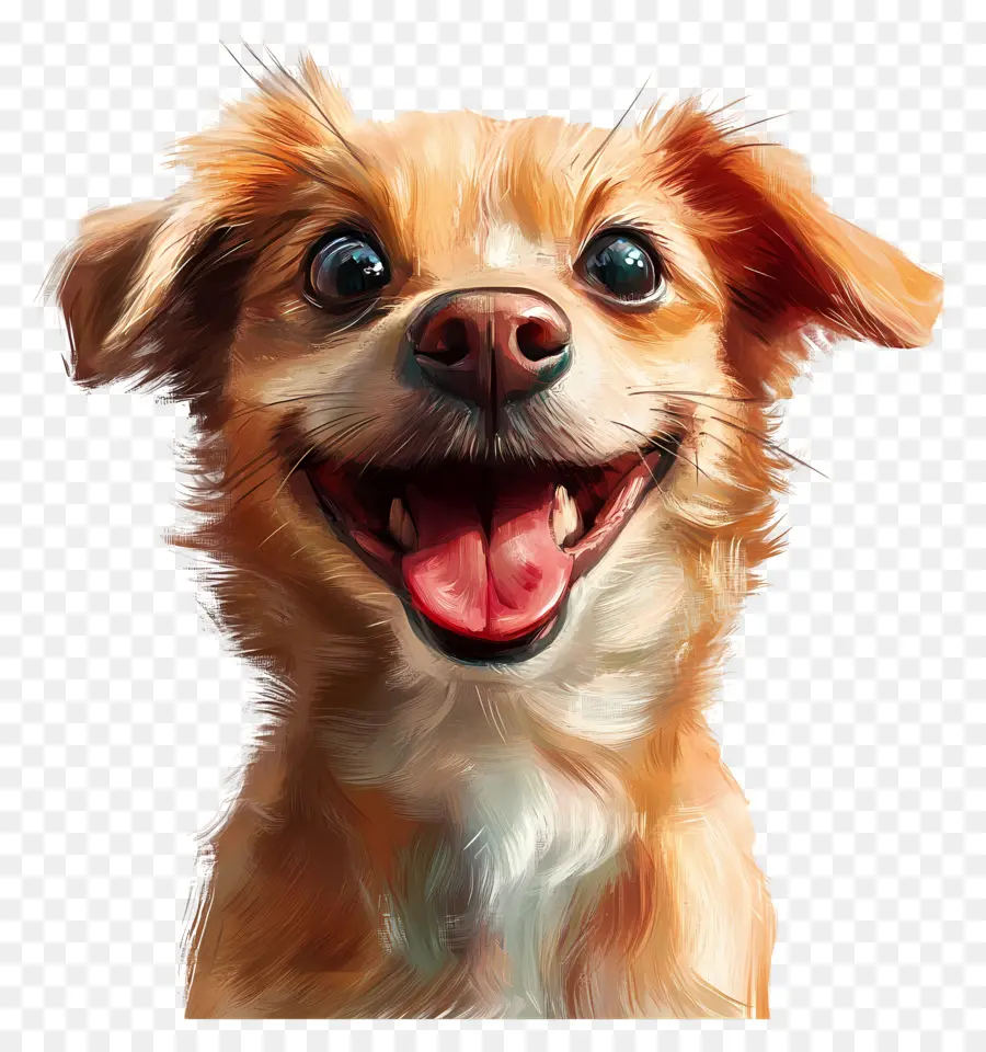 Heureux，Chien Mignon PNG