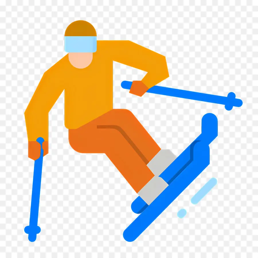 Skieur，Hiver PNG