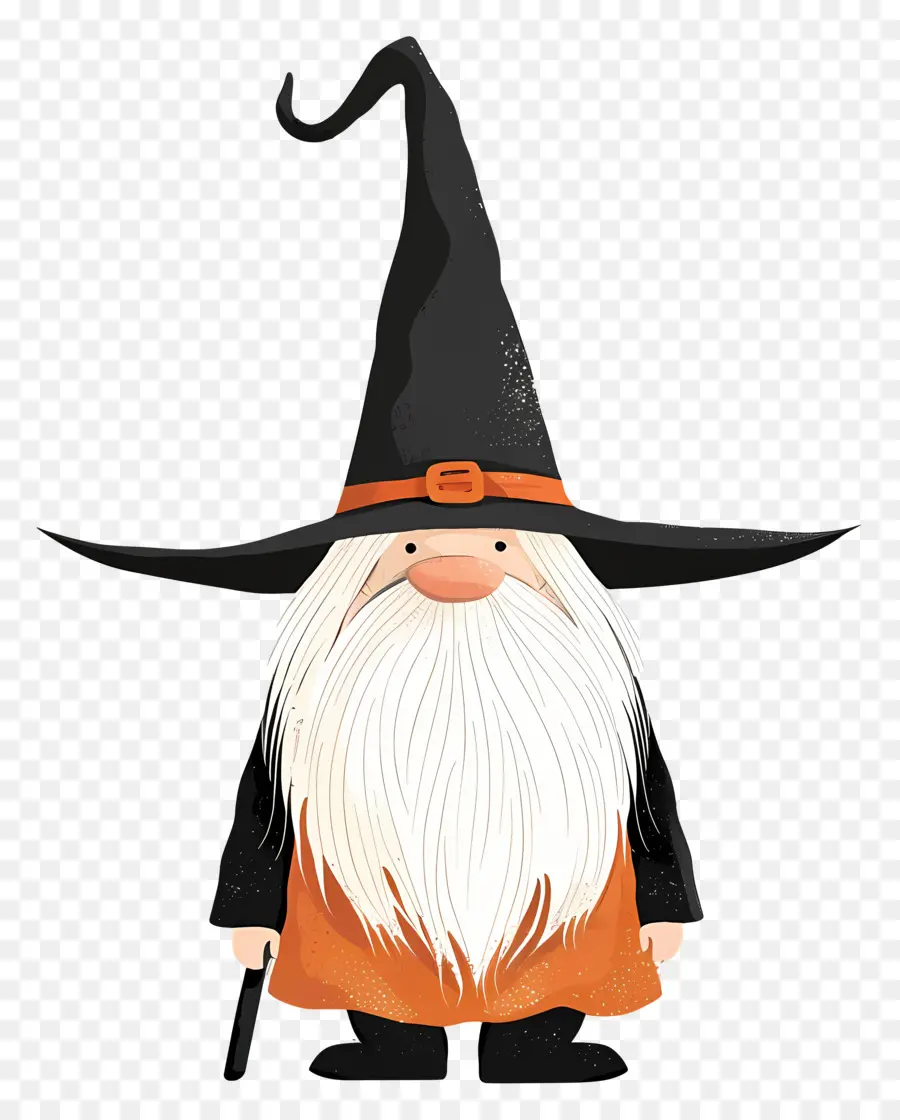 Gnome D'halloween，Magicien PNG