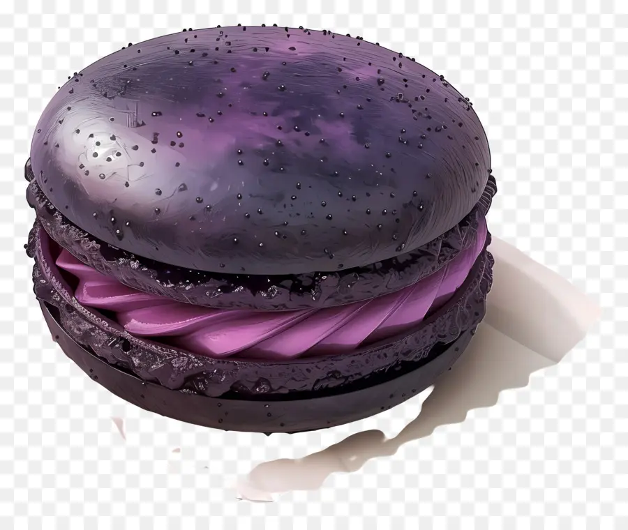 Macaron Au Cassis，Macarons Violets PNG