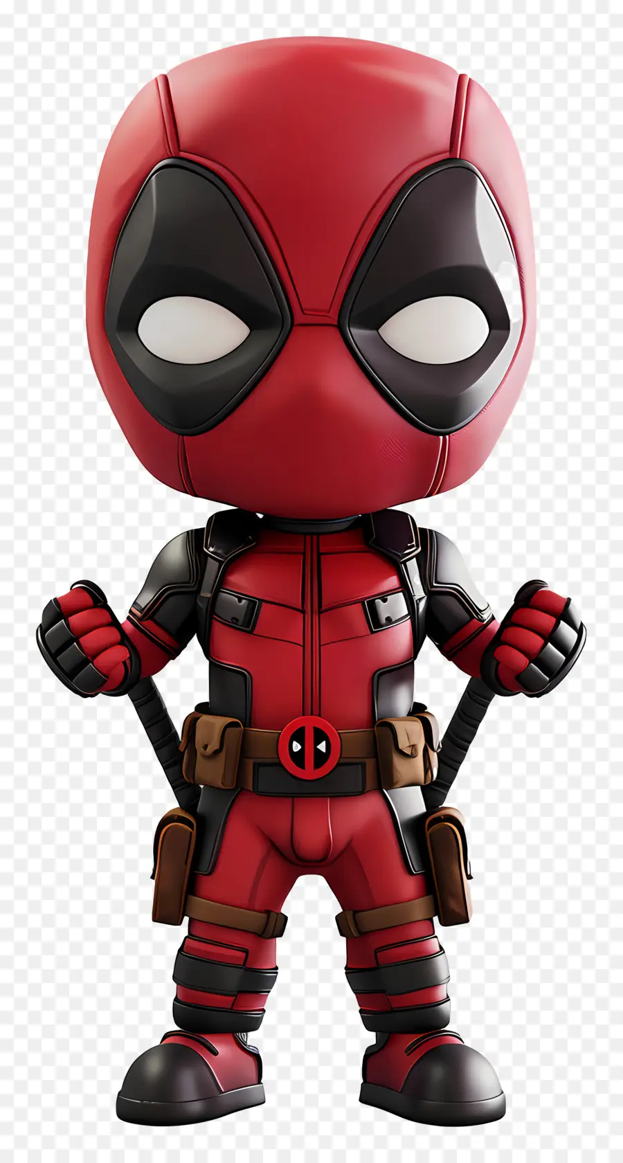 Deadpool Mignon，Personnage De Dessin Animé Rouge PNG