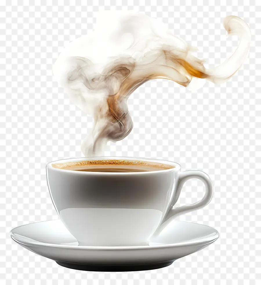 Café à La Vapeur，Tasse à Café Fumante PNG