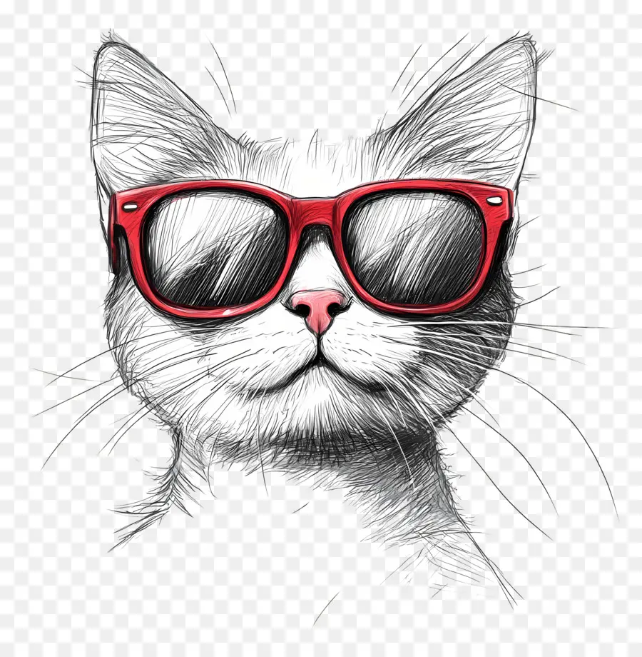 Lunettes De Soleil，Chat Avec Des Lunettes De Soleil PNG