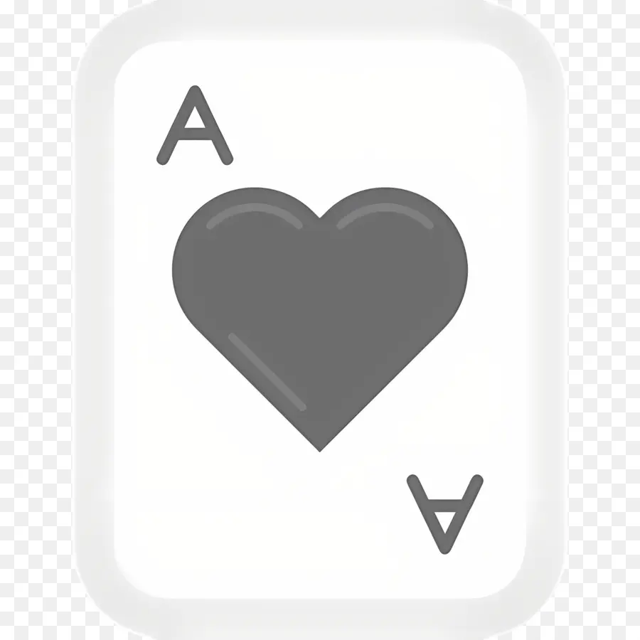 As De Coeur，Carte à Jouer PNG