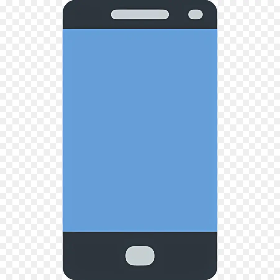 Téléphone Intelligent，Smartphone Bleu PNG