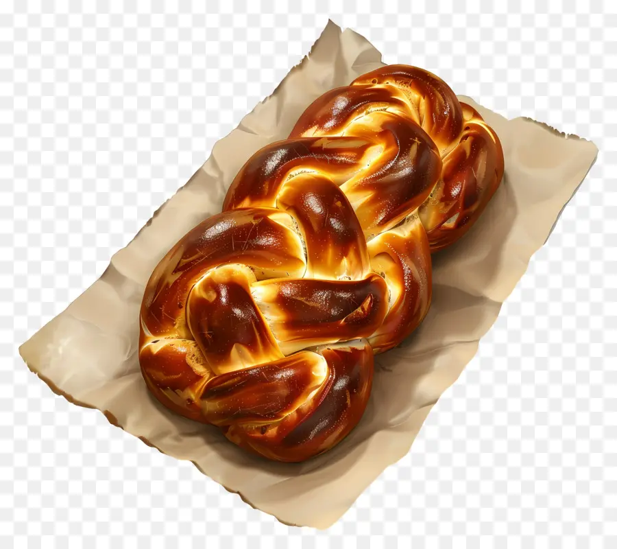 Pain Challah，Pain Tressé PNG