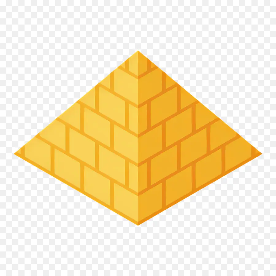 Pyramide，Pyramide Jaune PNG