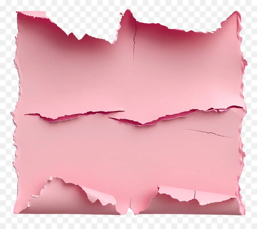 Papier Déchiré Rose，Papier Déchiré PNG