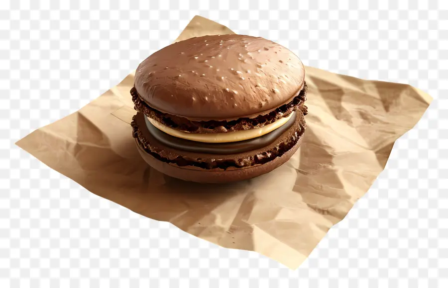 Macarons Au Chocolat，Macarons PNG