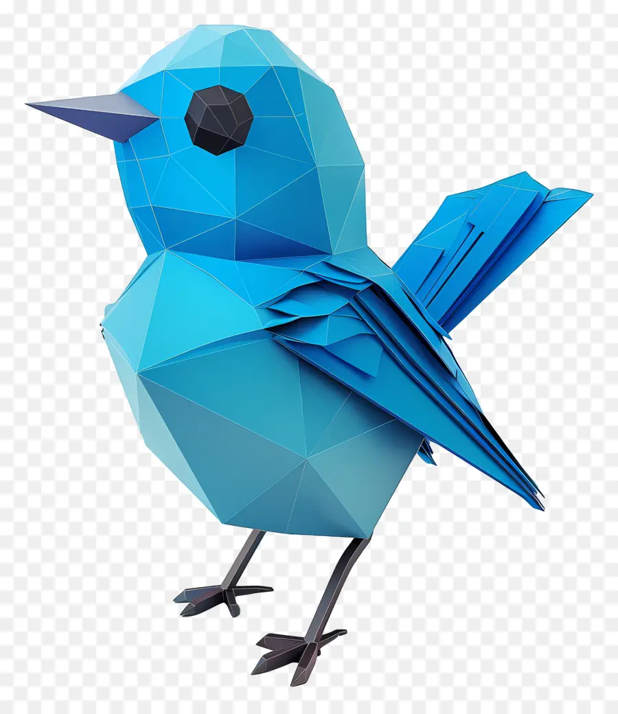 Oiseau Bleu，Origami PNG