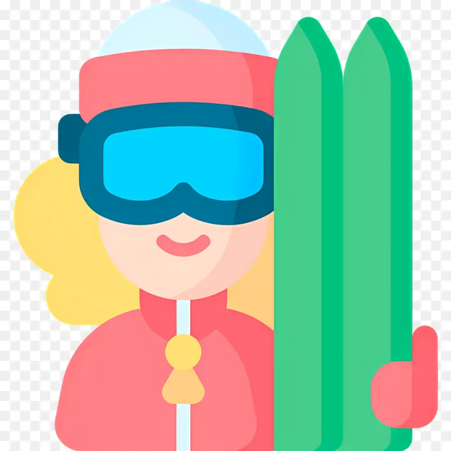 Skieur，Femme De Ski PNG