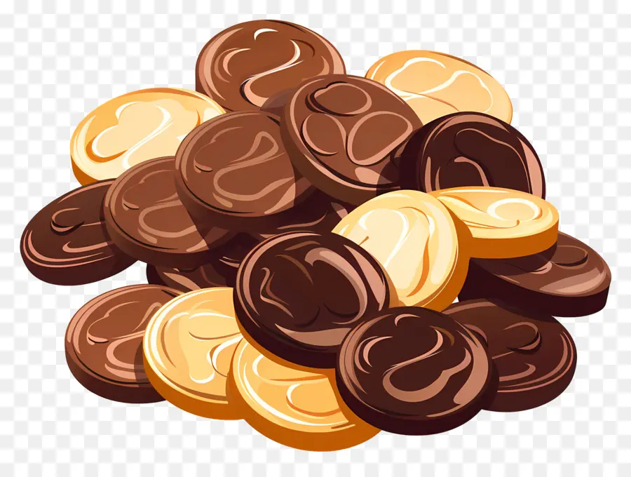 Pièces De Chocolat，Bonbons PNG