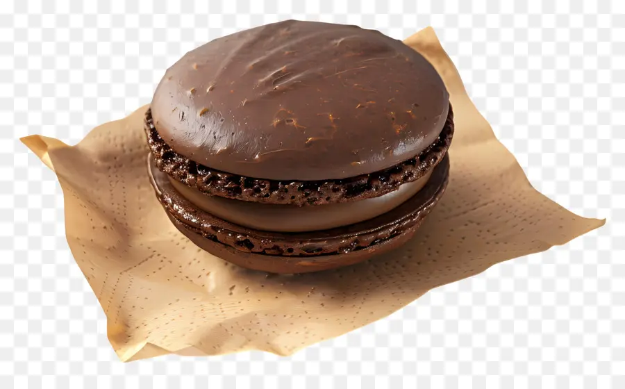 Macarons Au Chocolat，Dessert PNG