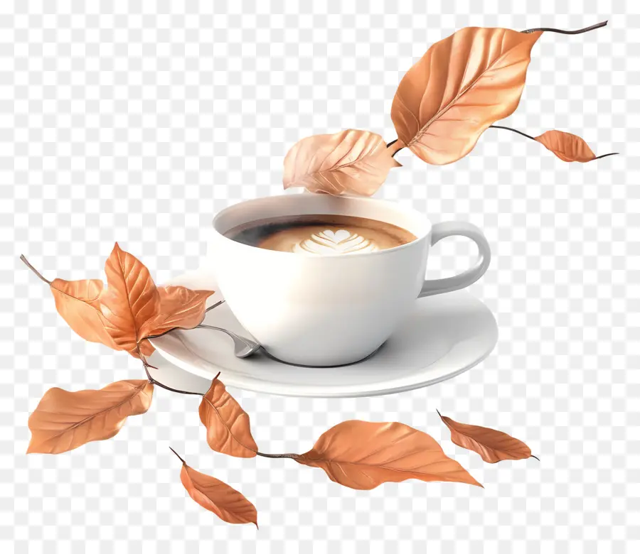 Café D'automne，Tasse à Café PNG