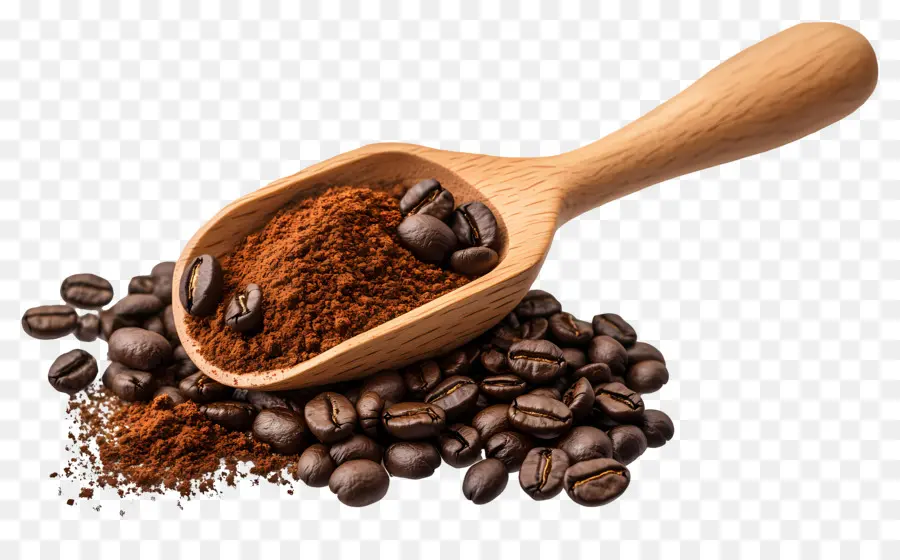 Café En Poudre，Café En Grains PNG