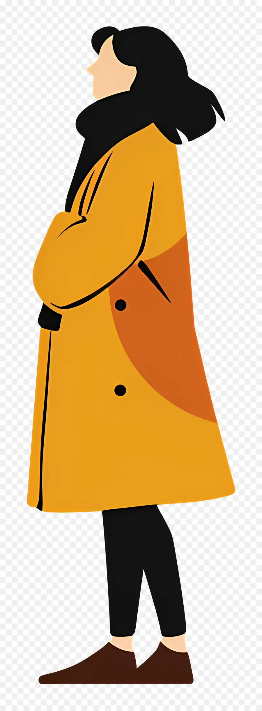 Femme En Manteau，Personne En Manteau PNG