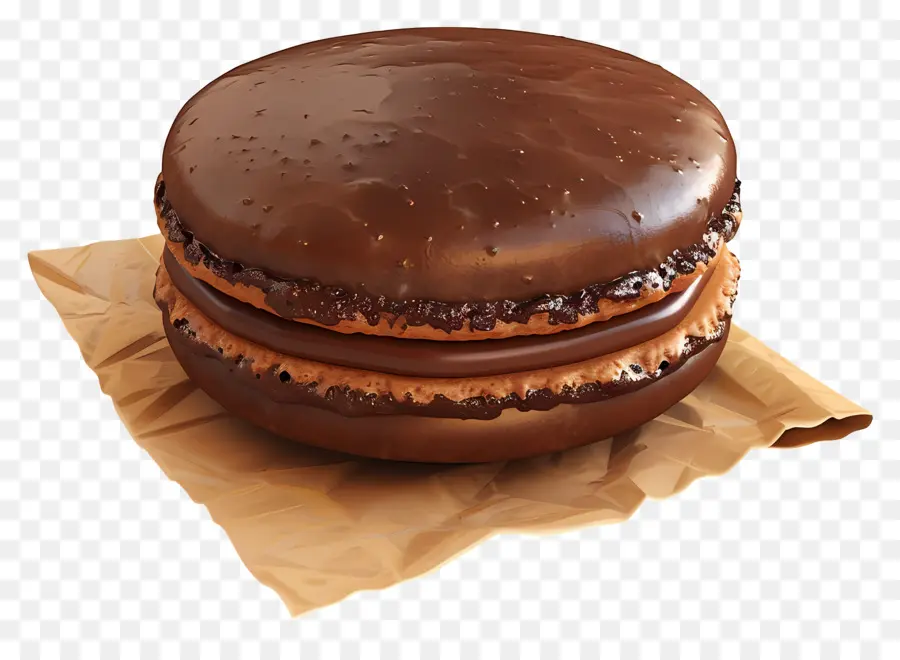 Macarons Au Chocolat，Dessert PNG