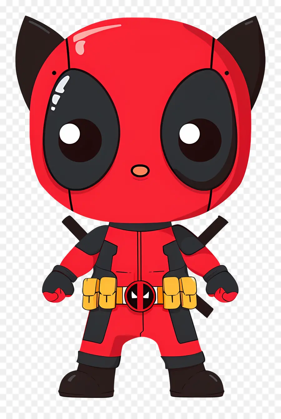 Deadpool Mignon，Personnage De Dessin Animé PNG