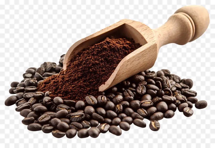 Café En Poudre，Café En Grains PNG