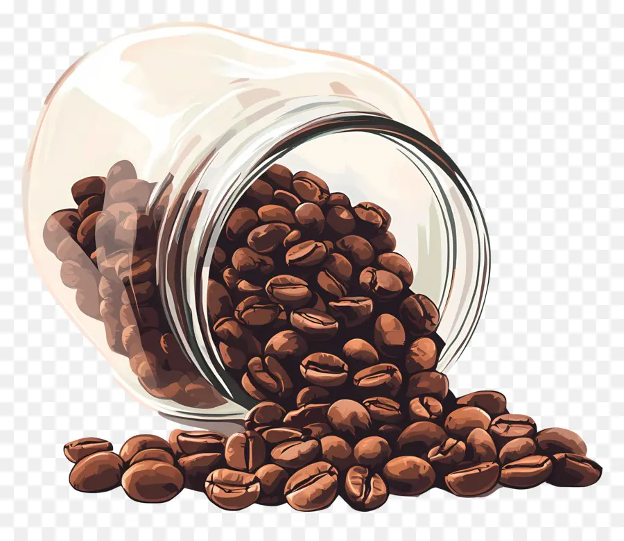 Pot à Café，Café En Grains PNG