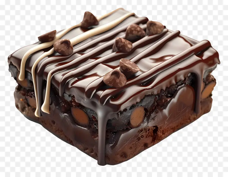 Brownie Au Chocolat，Dessert PNG