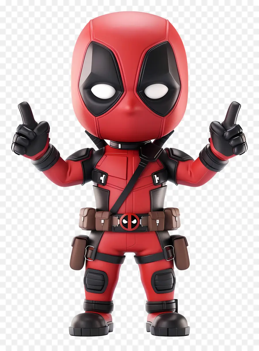 Deadpool Animé，Personnage De Dessin Animé Rouge PNG