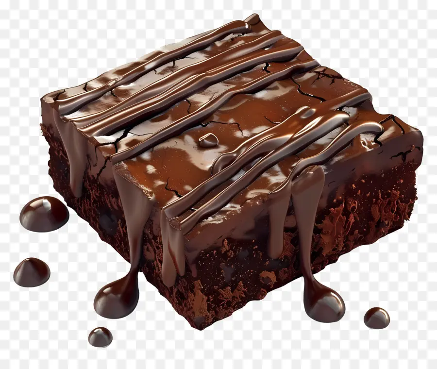 Brownie Au Chocolat，Chocolat PNG