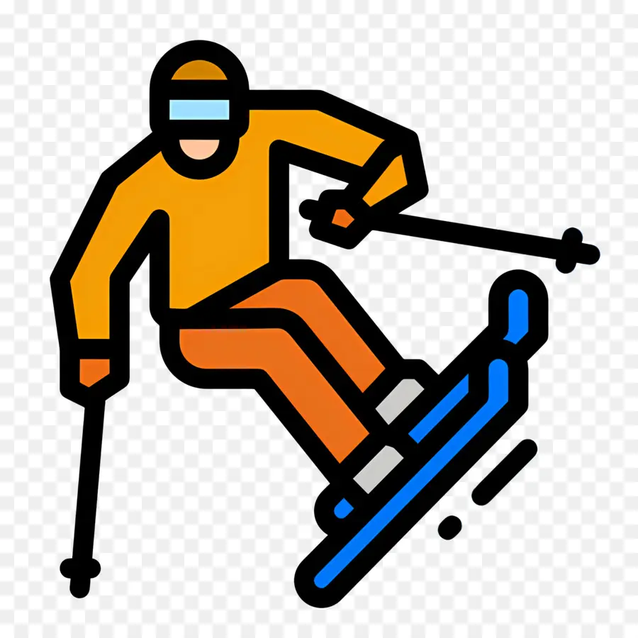 Skieur，Ski PNG