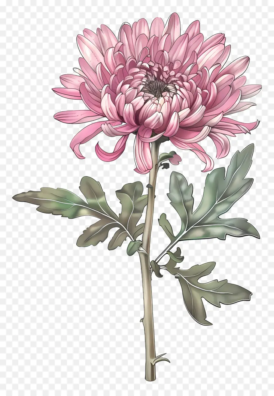 Chrysanthème Rose，Fleurs Roses PNG