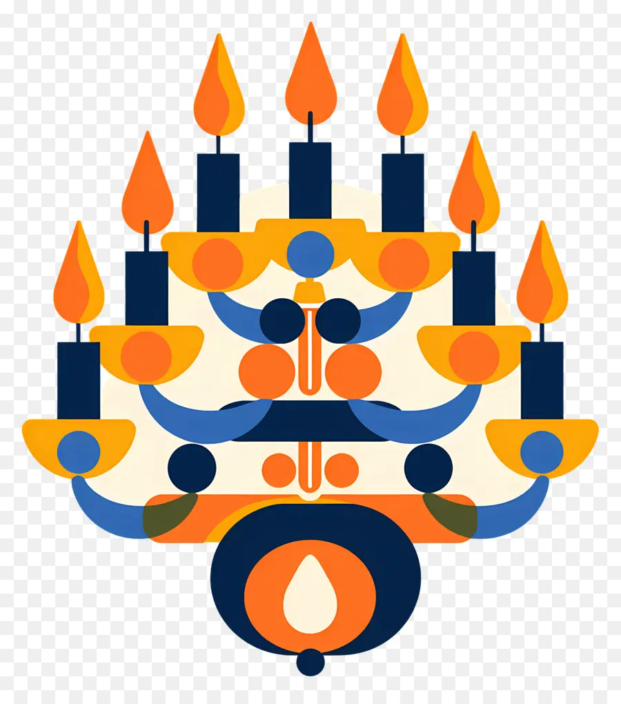 Hanoukka Menorah，Bougeoir PNG