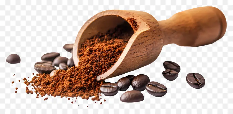 Café En Poudre，Café Moulu Et Grains PNG