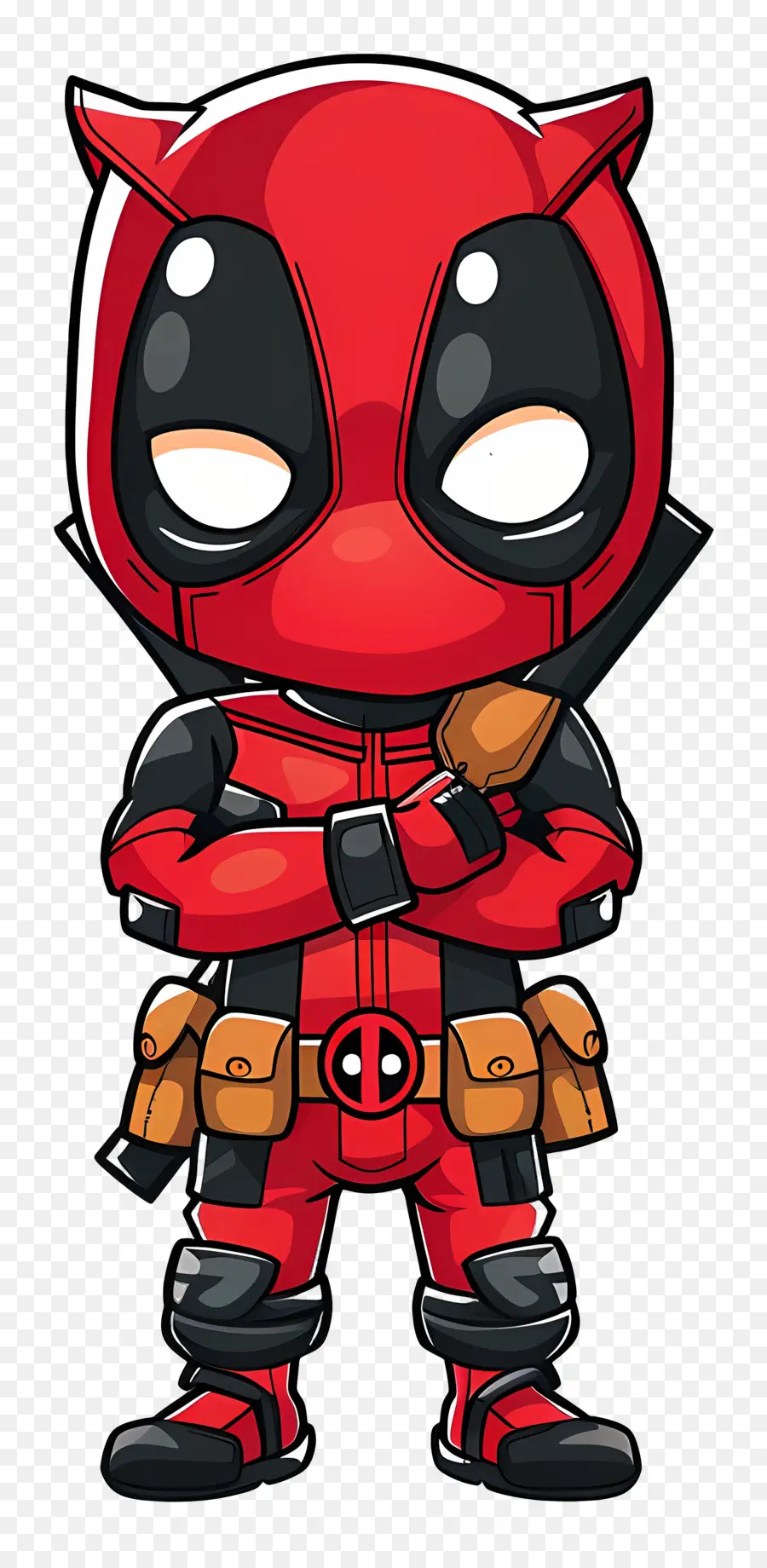 Deadpool Mignon，Super Héros Rouge PNG