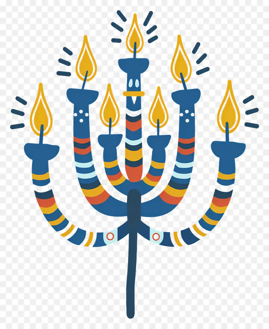 Hanoukka Menorah，Ménorah PNG