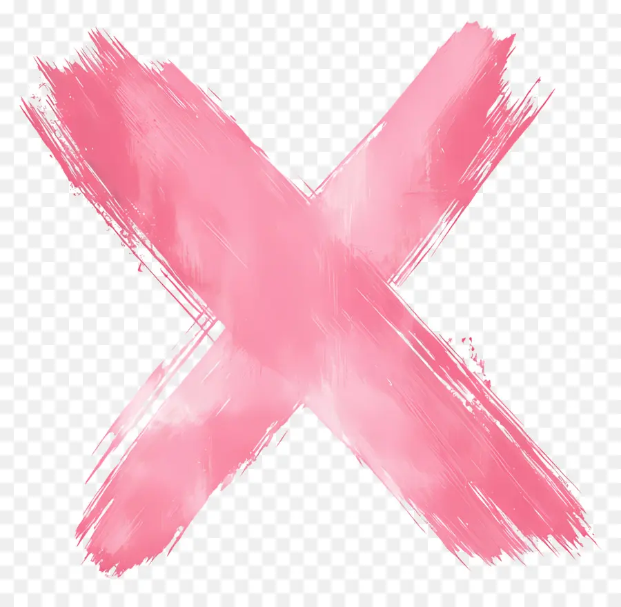 Symbole X，Croix Rose PNG