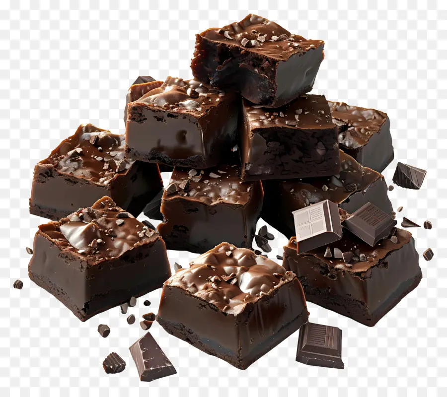 Brownie Au Chocolat，Chocolat PNG