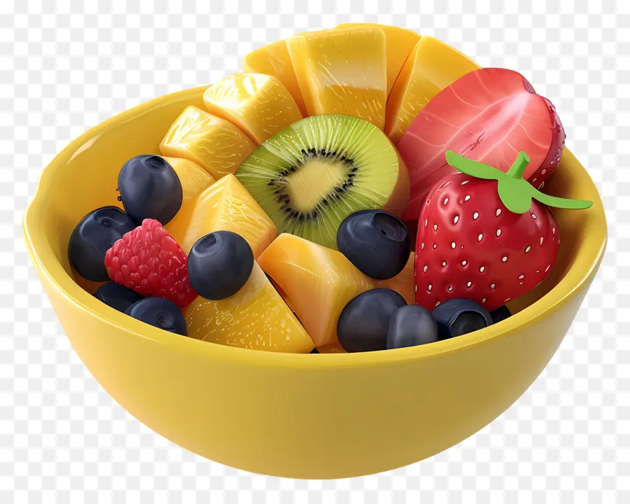 Bol De Fruits Pour Le Petit Déjeuner，Bol De Fruits PNG